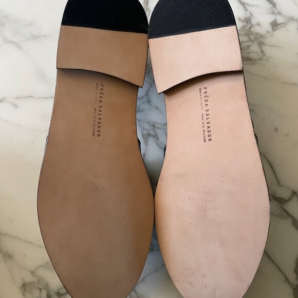 FREDA SALVADOR Tash D'Orsay Moccassin Loafers Black 10 Medium US - Picture 10 of 13